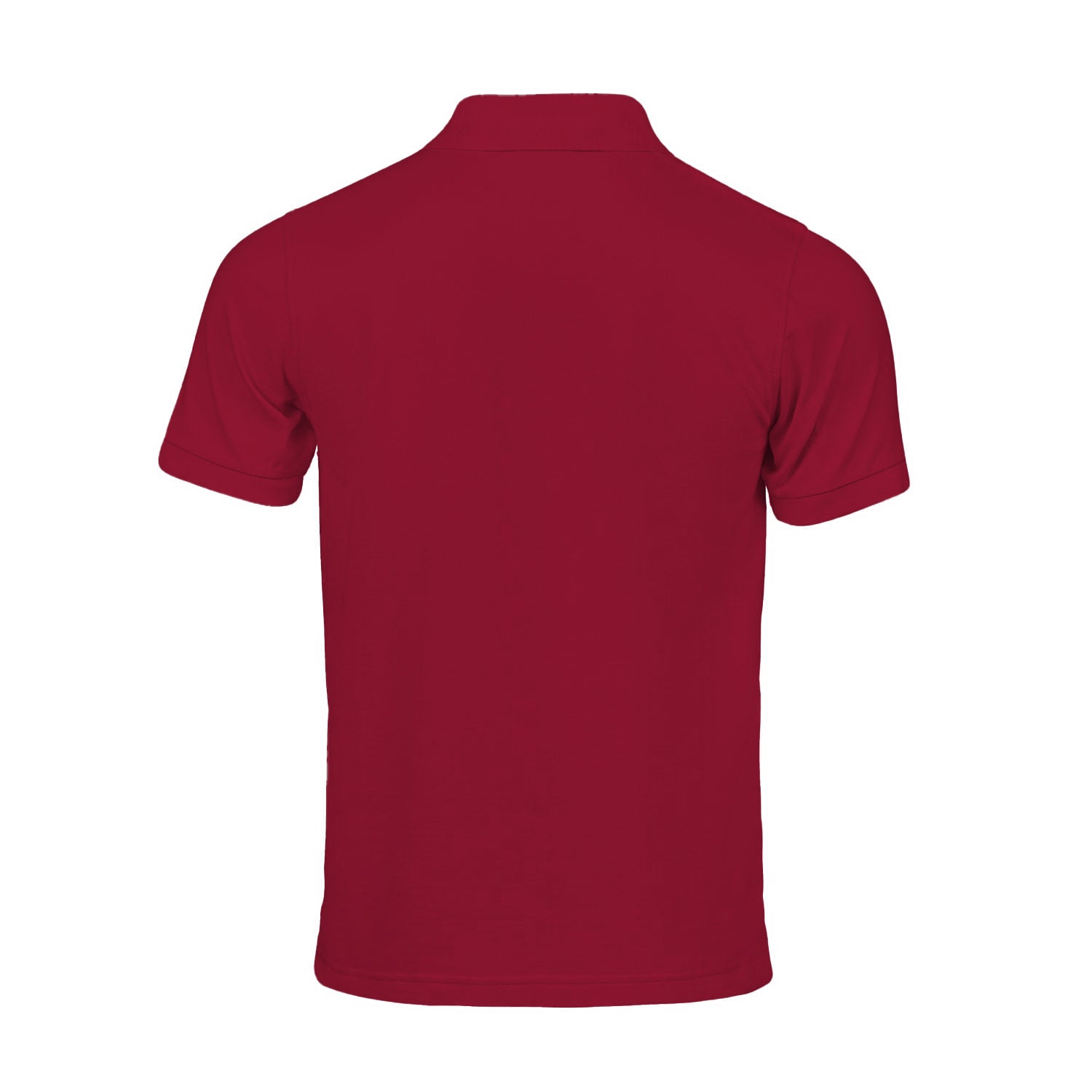 Deep Red - Back - Tee Jays Mens Luxury Stretch Polo Shirt