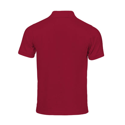 Deep Red - Back - Tee Jays Mens Luxury Stretch Polo Shirt