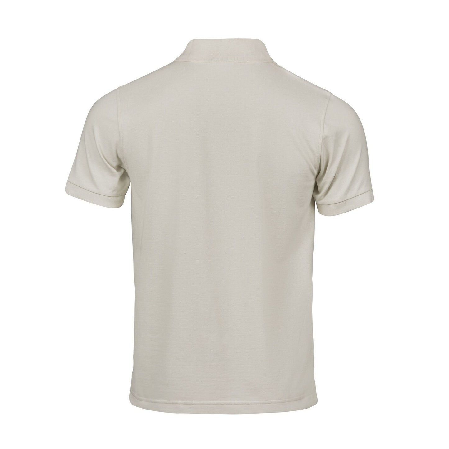 Cement - Back - Tee Jays Mens Luxury Stretch Polo Shirt