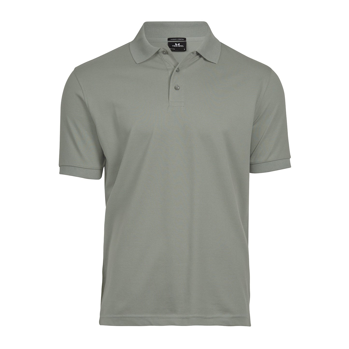 Sage - Front - Tee Jays Mens Luxury Stretch Polo Shirt