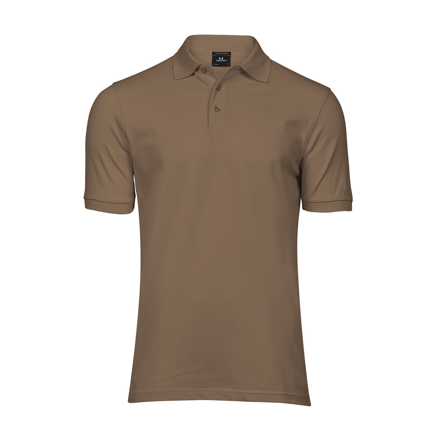 Wood - Front - Tee Jays Mens Luxury Stretch Polo Shirt