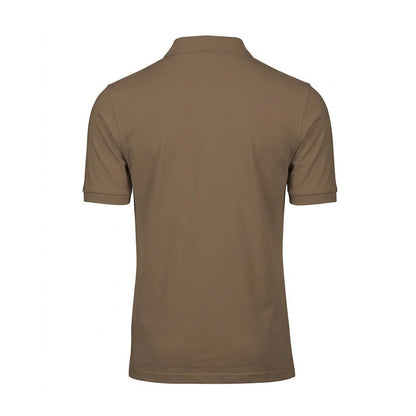 Wood - Back - Tee Jays Mens Luxury Stretch Polo Shirt