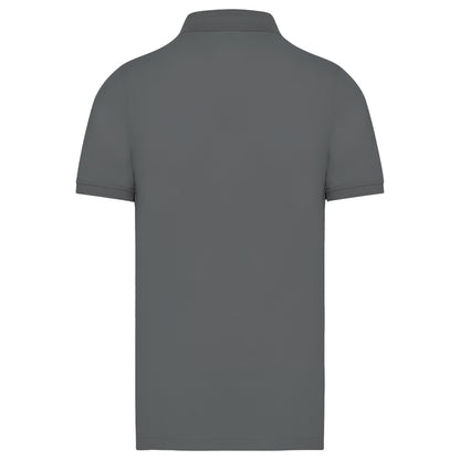 Powder Grey - Back - Tee Jays Mens Luxury Stretch Polo Shirt
