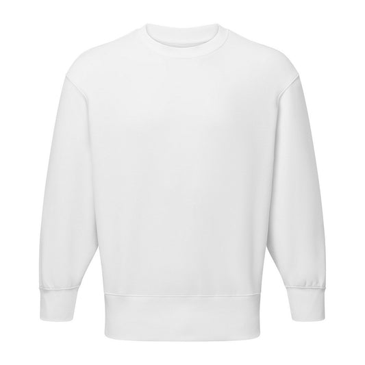 White - Front - TriDri Unisex Adult Recycled Sweatshirt