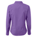 Rich Violet - Back - Premier Womens-Ladies Poplin Long-Sleeved Blouse