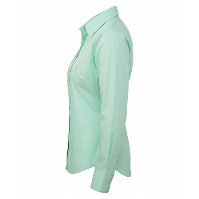 Aqua - Lifestyle - Premier Womens-Ladies Poplin Long-Sleeved Blouse