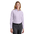 Lilac - Pack Shot - Premier Womens-Ladies Poplin Long-Sleeved Blouse