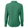 Emerald - Back - Premier Womens-Ladies Poplin Long Sleeve Blouse - Plain Work Shirt