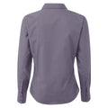 Steel - Back - Premier Womens-Ladies Poplin Long-Sleeved Blouse