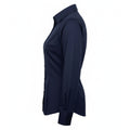 Navy - Lifestyle - Premier Womens-Ladies Poplin Long-Sleeved Blouse