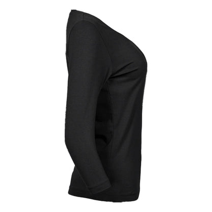 Black - Lifestyle - Tee Jays Womens-Ladies 3-4 Sleeve T-Shirt