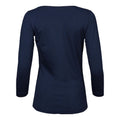 Navy - Back - Tee Jays Womens-Ladies 3-4 Sleeve T-Shirt