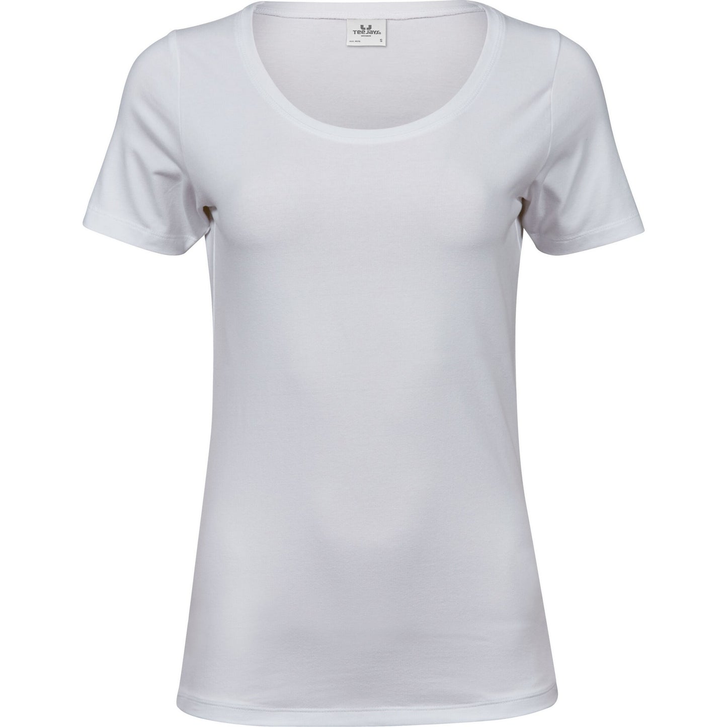 White - Front - Tee Jays Womens-Ladies Stretch T-Shirt