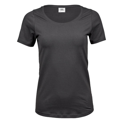 Dark Grey - Front - Tee Jays Womens-Ladies Stretch T-Shirt