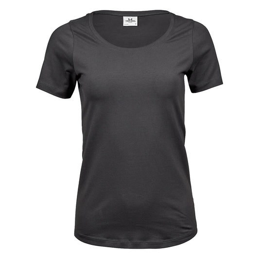 Dark Grey - Front - Tee Jays Womens-Ladies Stretch T-Shirt