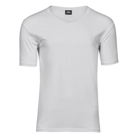 White - Front - Tee Jays Mens Stretch T-Shirt