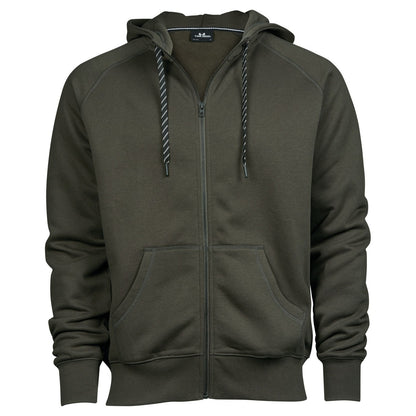Deep Green - Front - Tee Jays Mens Fashion Full Zip Hoodie