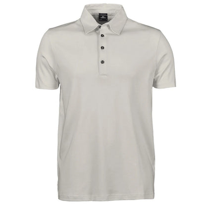 Cement - Front - Tee Jays Mens Pima Cotton Polo Shirt