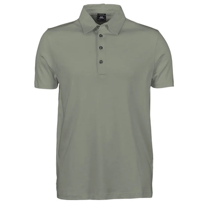 Sage - Front - Tee Jays Mens Pima Cotton Polo Shirt