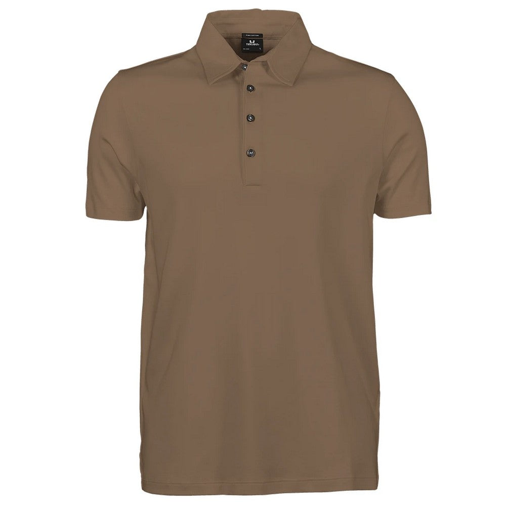 Wood - Front - Tee Jays Mens Pima Cotton Polo Shirt