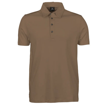 Wood - Front - Tee Jays Mens Pima Cotton Polo Shirt