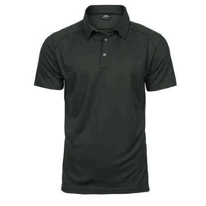 Dark Green - Front - Tee Jays Mens Luxury Sport Polo Shirt