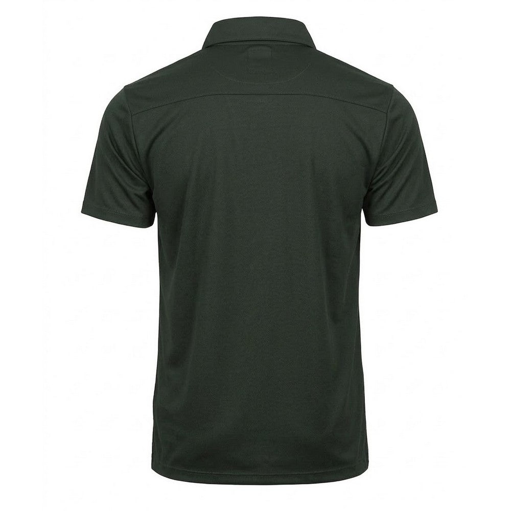 Dark Green - Back - Tee Jays Mens Luxury Sport Polo Shirt