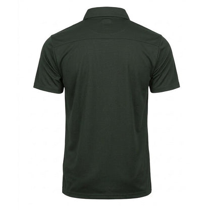 Dark Green - Back - Tee Jays Mens Luxury Sport Polo Shirt