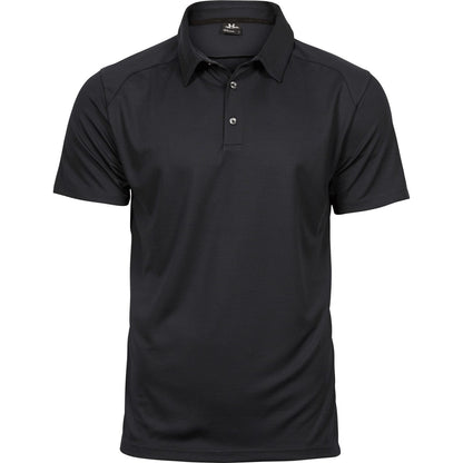 Black - Front - Tee Jays Mens Luxury Sport Polo Shirt