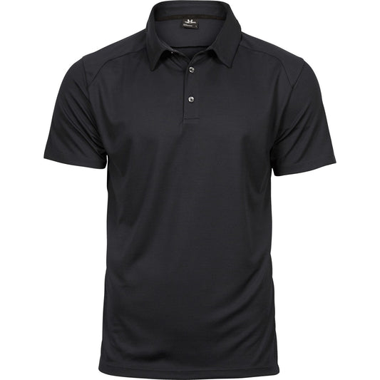Black - Front - Tee Jays Mens Luxury Sport Polo Shirt