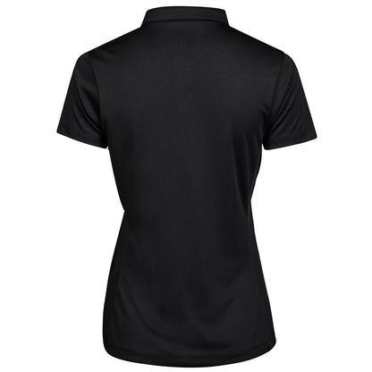 Black - Back - Tee Jays Womens-Ladies Luxury Sport Polo Shirt