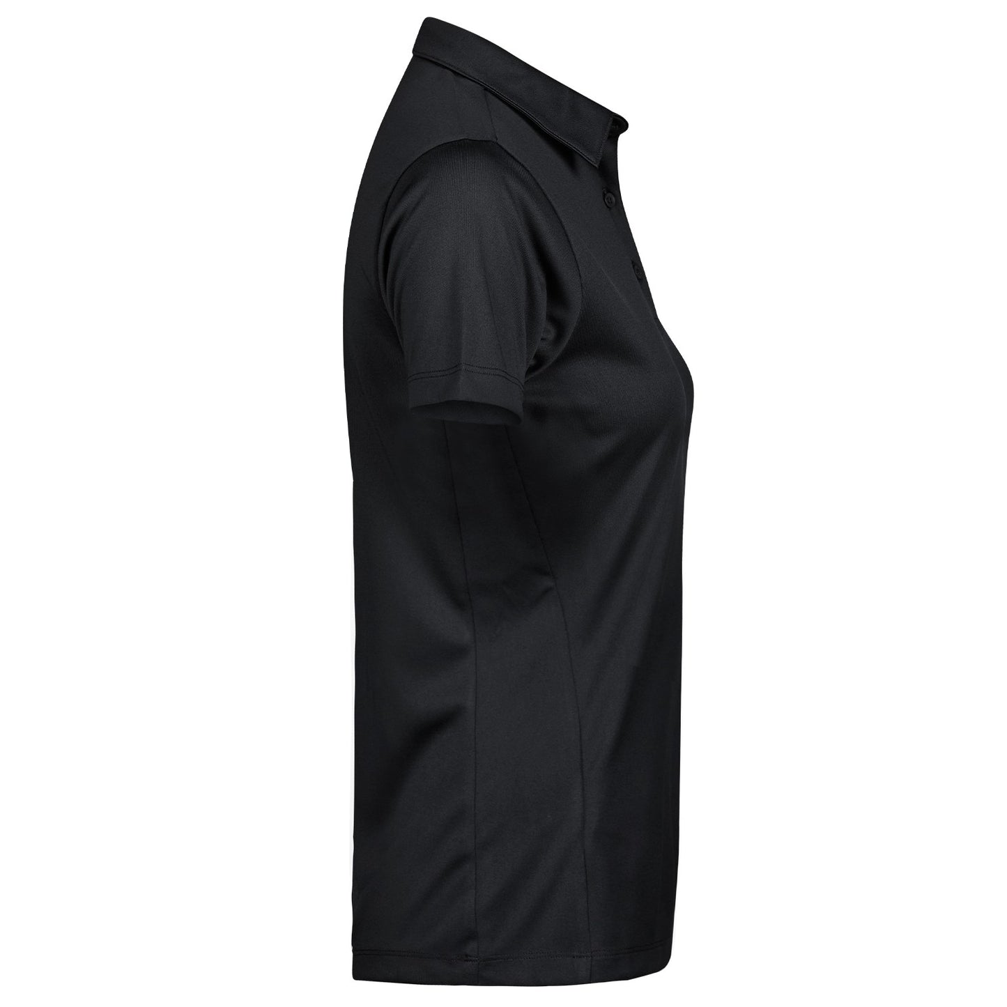 Black - Side - Tee Jays Womens-Ladies Luxury Sport Polo Shirt