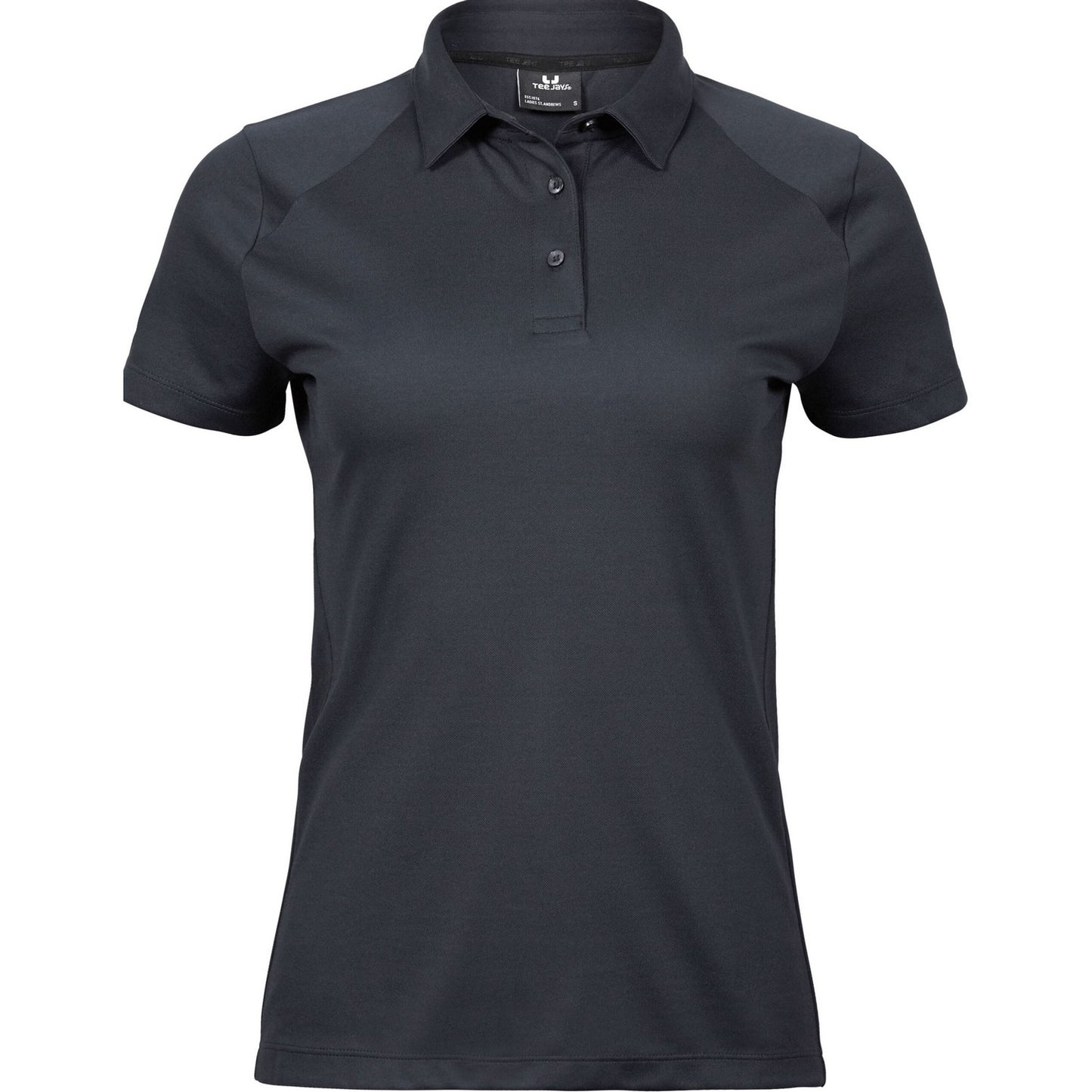Dark Grey - Front - Tee Jays Womens-Ladies Luxury Sport Polo Shirt