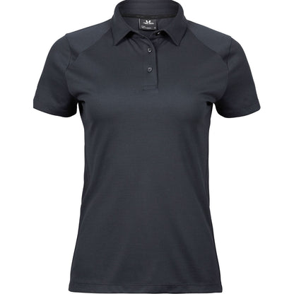 Dark Grey - Front - Tee Jays Womens-Ladies Luxury Sport Polo Shirt