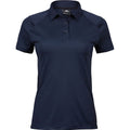 Navy - Front - Tee Jays Womens-Ladies Luxury Sport Polo Shirt