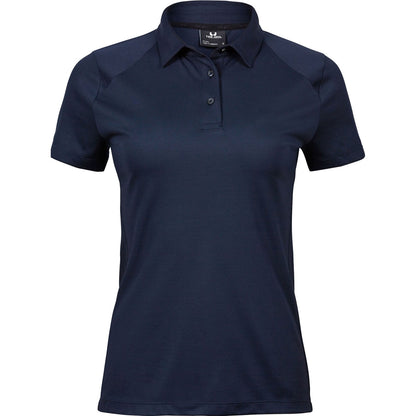Navy - Front - Tee Jays Womens-Ladies Luxury Sport Polo Shirt