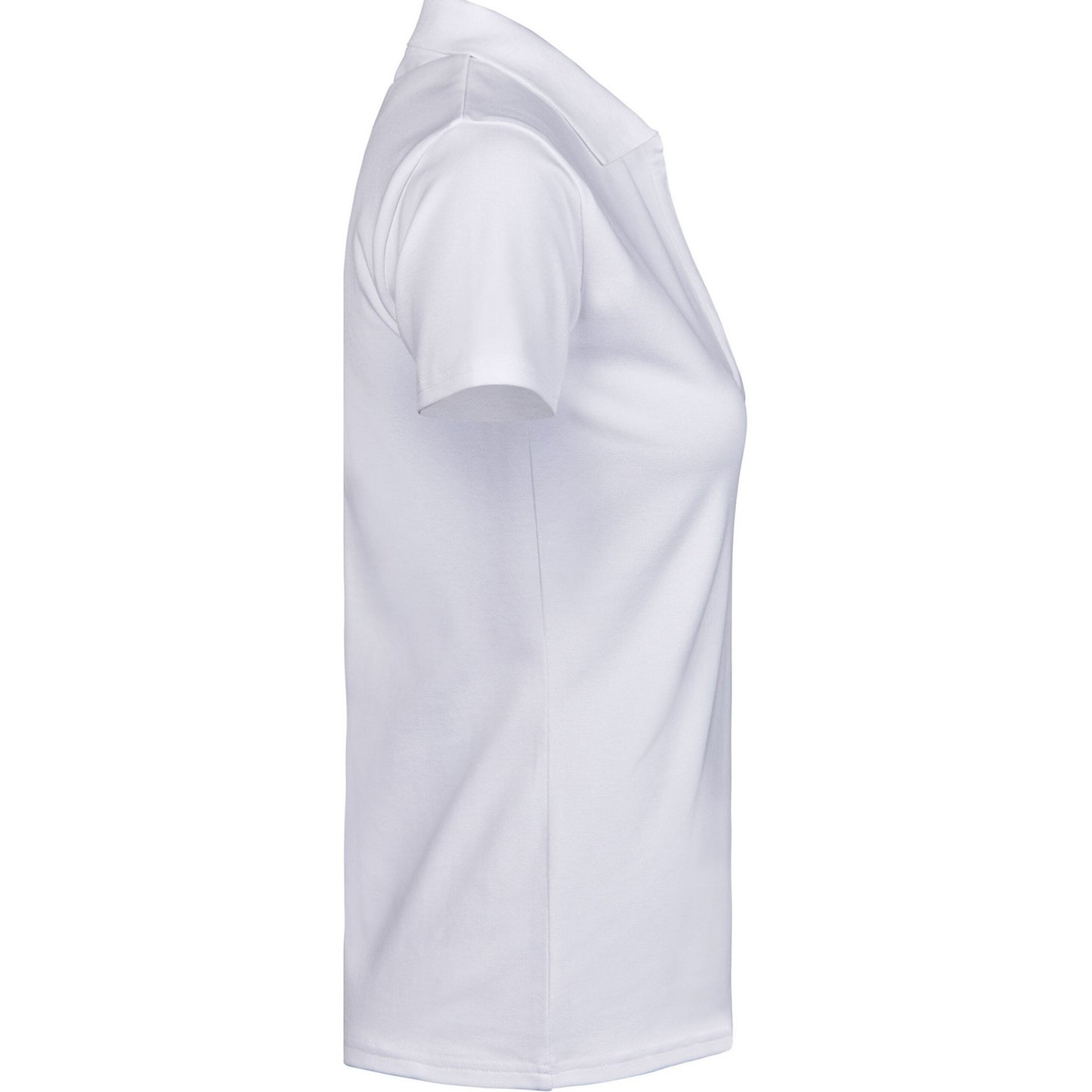 White - Side - Tee Jays Womens-Ladies Luxury Stretch Polo Shirt