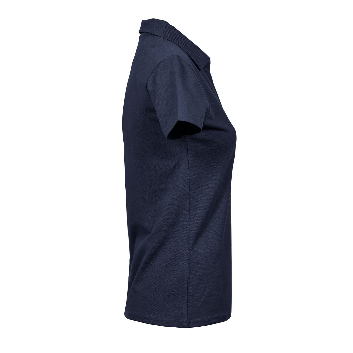 Navy - Side - Tee Jays Womens-Ladies Luxury Stretch Polo Shirt