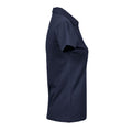 Navy - Side - Tee Jays Womens-Ladies Luxury Stretch Polo Shirt