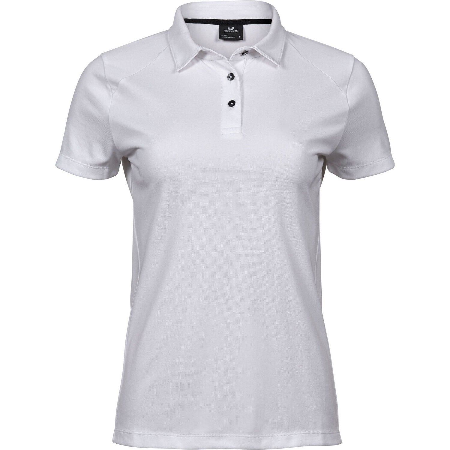 White - Front - Tee Jays Womens-Ladies Luxury Sport Polo Shirt
