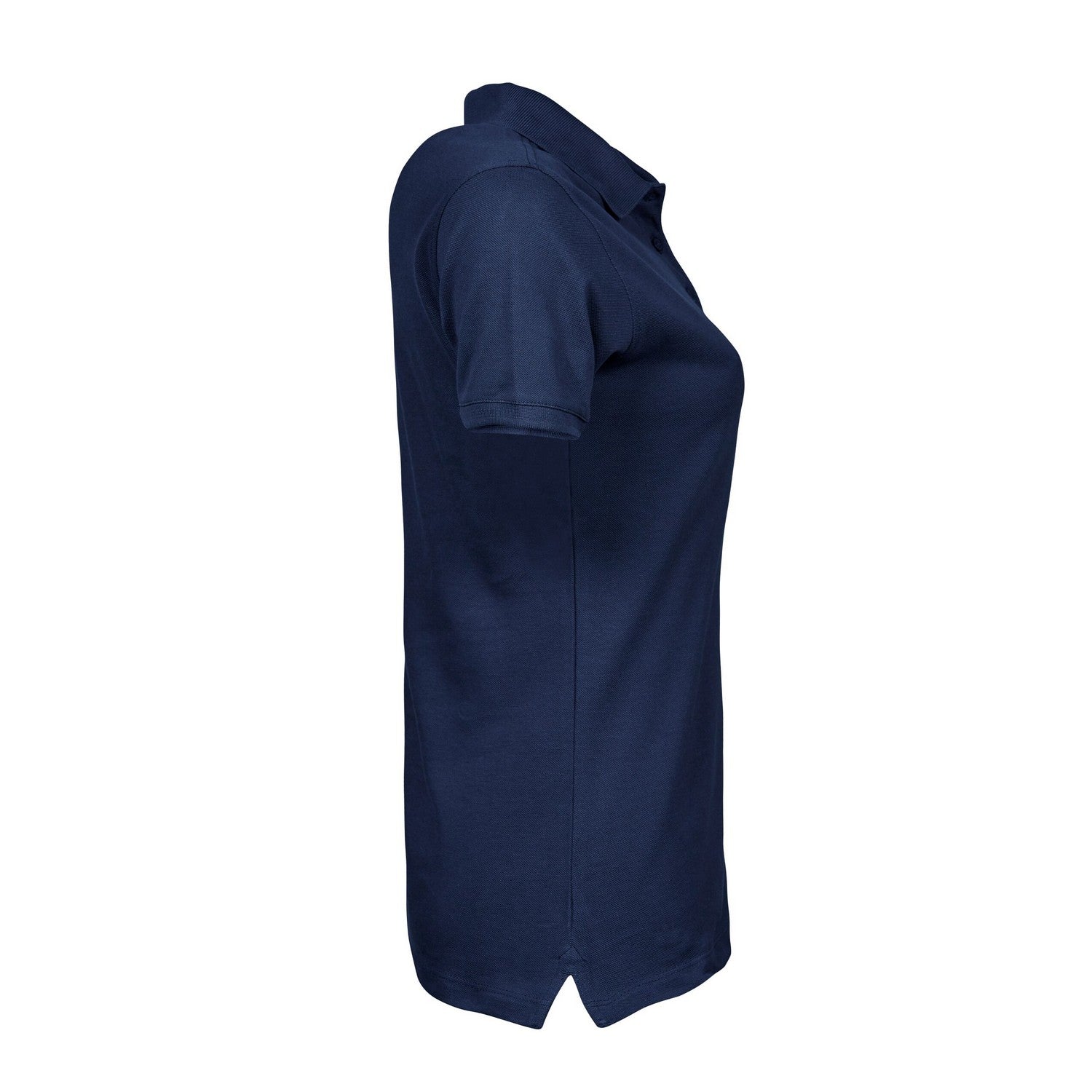 Navy - Side - Tee Jays Womens-Ladies Heavy Polo Shirt