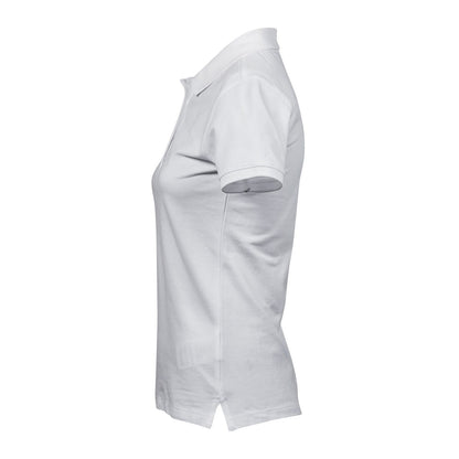 White - Lifestyle - Tee Jays Womens-Ladies Heavy Polo Shirt
