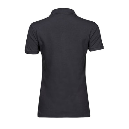 Dark Grey - Back - Tee Jays Womens-Ladies Heavy Polo Shirt