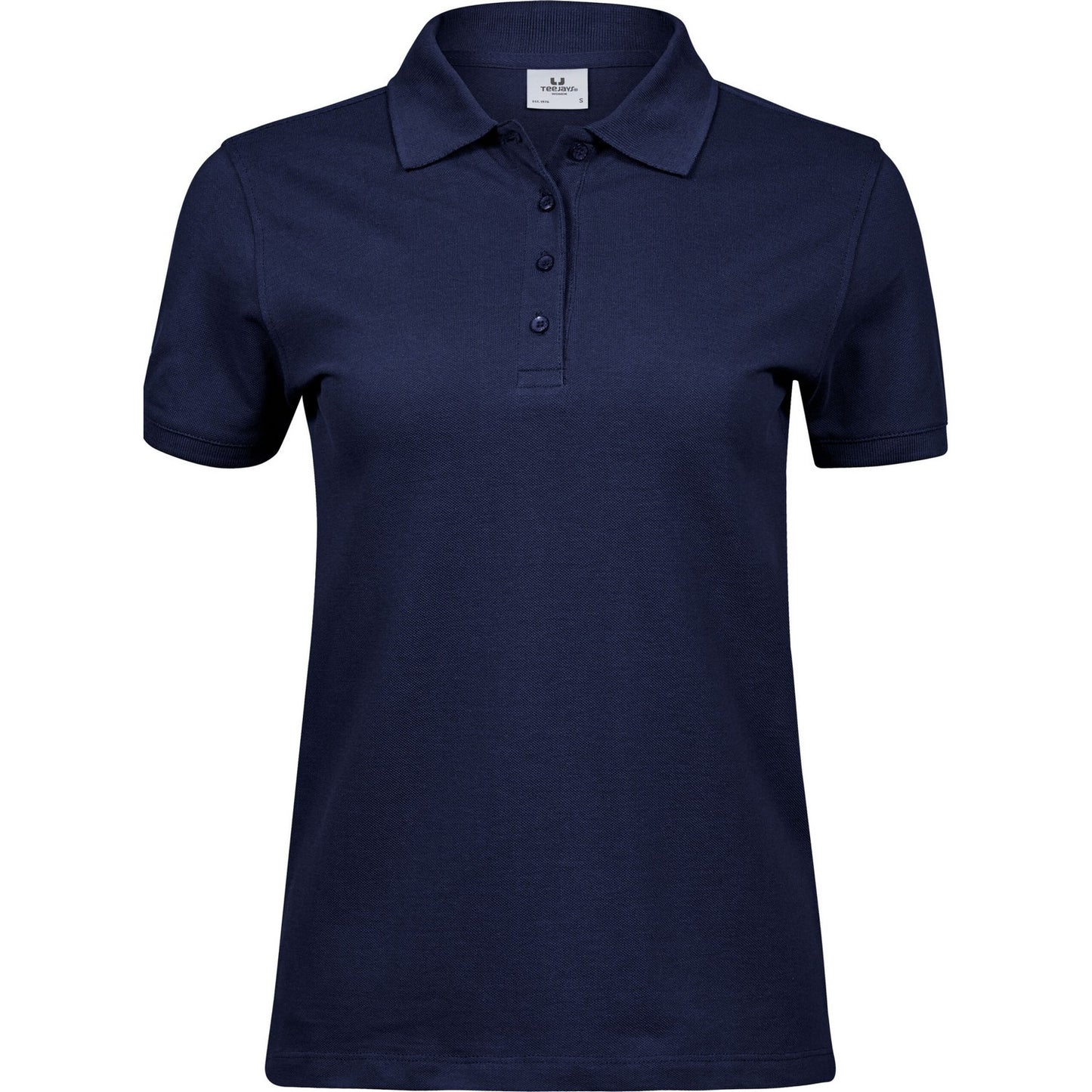 Navy - Front - Tee Jays Womens-Ladies Heavy Polo Shirt