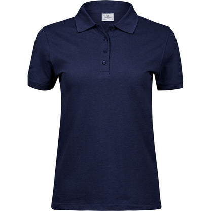 Navy - Front - Tee Jays Womens-Ladies Heavy Polo Shirt