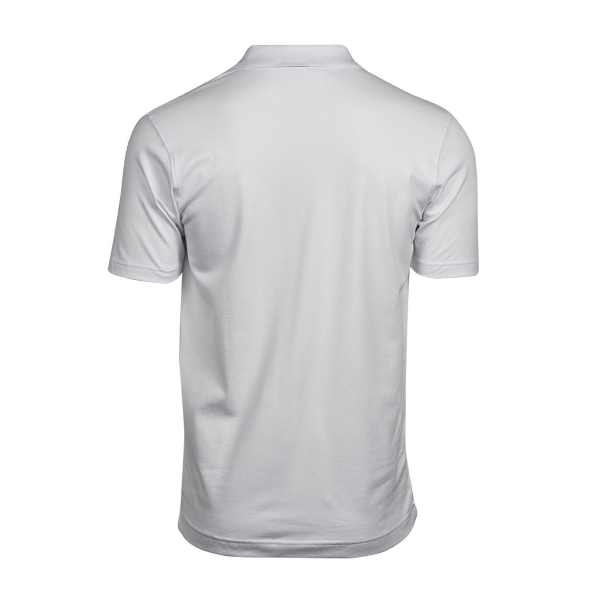 White - Back - Tee Jays Mens Luxury Stretch V Neck Polo Shirt