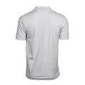 White - Back - Tee Jays Mens Luxury Stretch V Neck Polo Shirt