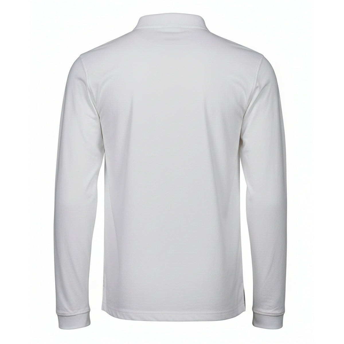 White - Back - Tee Jays Mens Luxury Stretch Long-Sleeved Polo Shirt