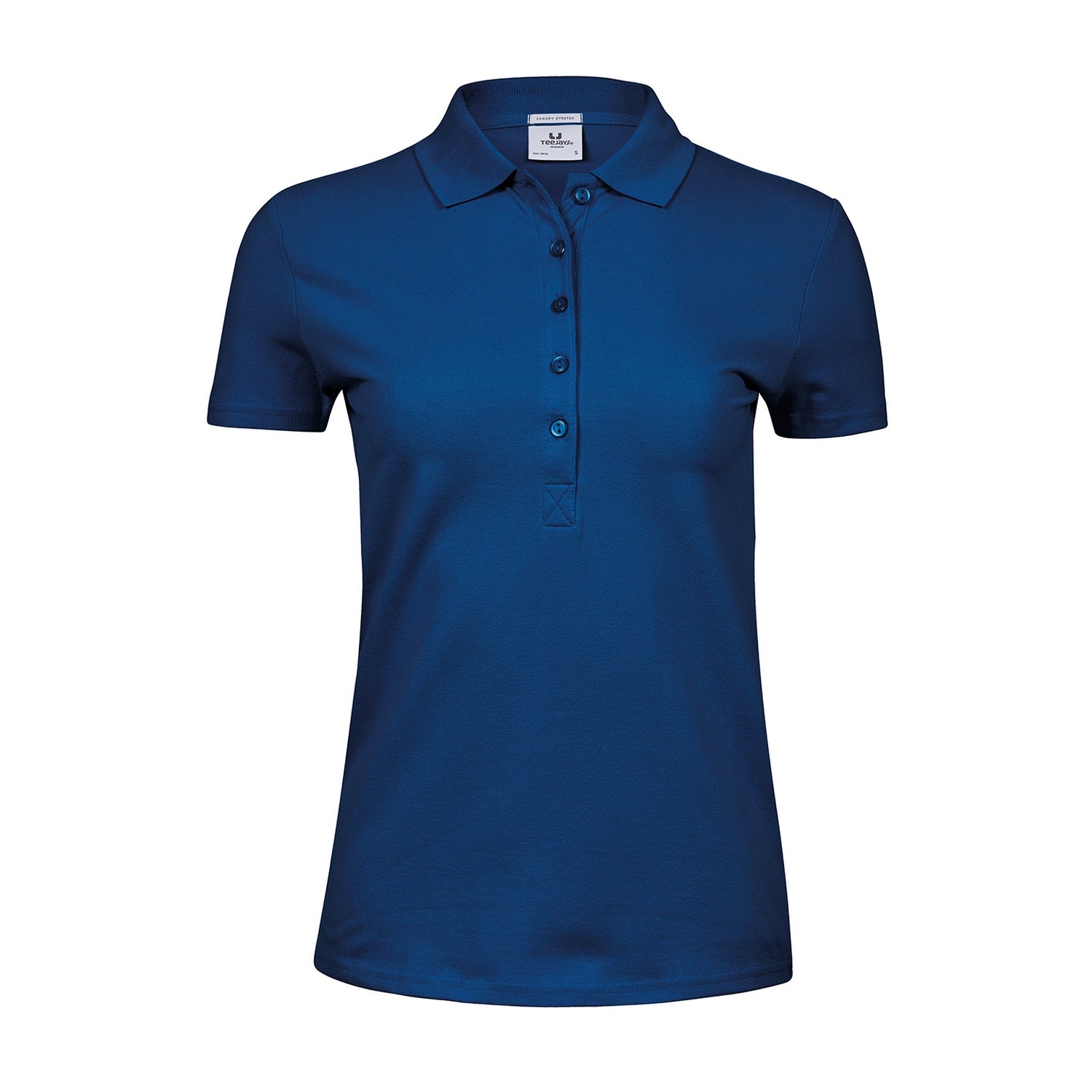 Indigo Blue - Front - Tee Jays Womens-Ladies Luxury Stretch Polo Shirt