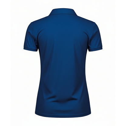 Indigo Blue - Back - Tee Jays Womens-Ladies Luxury Stretch Polo Shirt
